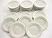 20x25mm White Round Plates Dish Ceramic Kitchenware Dollhouse Miniature 10854