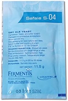 Fermentis Dry Yeast - Safale S-04 (11.5 g) (Pack of 38)