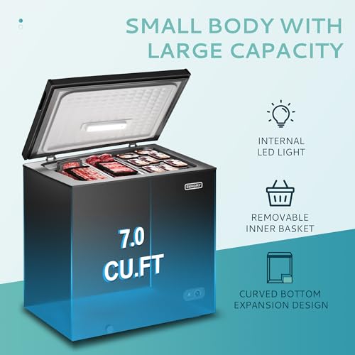 EUHOMY 7.0 Cu.Ft Chest Freezer