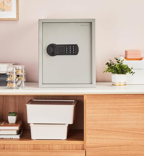 Image of Amazon Basics Digital Safe with Electronic Keypad Locker for Home, Gross Capacity - 49L (Net - 43L), Grey