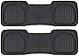 Motor Trend PRO920 Premium FlexTough Deep Dish Complementary Rear Rubber Floor Mats Liners All-Weather Protection Universal Design for Cars Sedan Truck SUV, Black, 2 Piece
