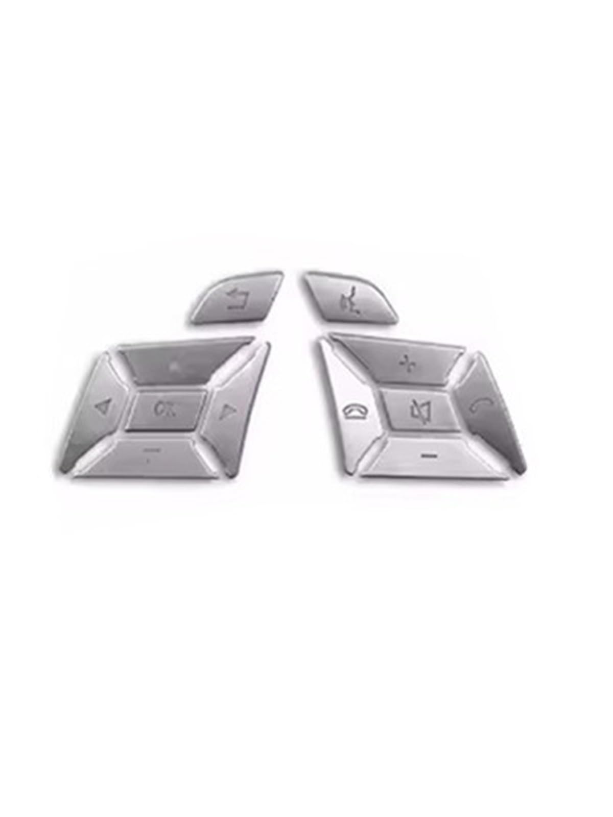 Decorative Stickers Compatible with Benz A C B E G S Class GLC CLS GLA CLA SLK GLE GLK ML GL Car Steering Wheel Button Stickers(Type 1)