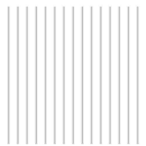 Image of 15Pcs 6mm x 406mm Aluminum Rod,16 Inch(406mm) Long 1 /4 inch(0.25 inch-6.35mm) Diameter 6061 Aluminum Round Rod Metal Bar Solid Stick for DIY Craft, New Lathe Bar.