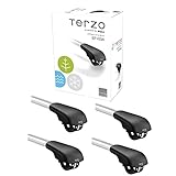 Terzo テルッツォ (by PIAA) ルーフキャリア ベースキャリア フット 4個入 ルーフレールタイプ ブラック エアロバー用 ロック付 EF103A