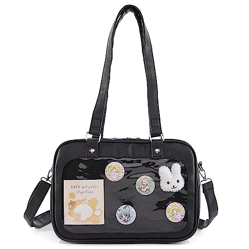 Image of TTCAYU Ita Bag Crossbody kawaii Pin Display Bag with Insert Ita Messenger Bags Japanese Handbag Shoulder JK Purse for Girl