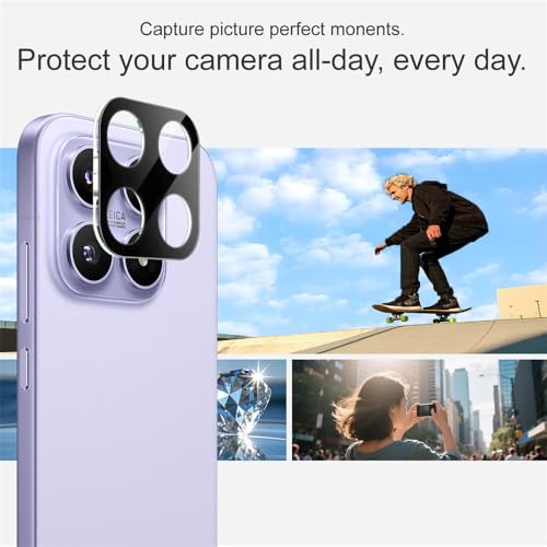 Image of 4youquality Back Camera Lens Protector Compatible with Xiaomi 17 (1 Pack) | 9H Tempered Glass Camera Guard | Military-Grade Protection | Ultra Clear HD | Bubble-Free Easy Installation | Case Friendly Design