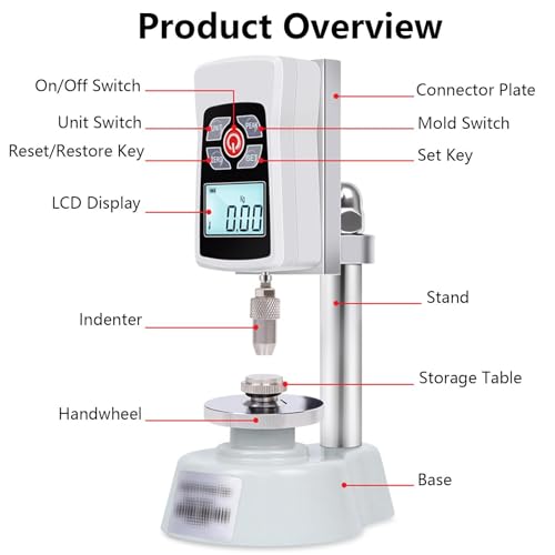 Durómetro digital de granos mini con capacidad de 20 kg para control de laboratorio 5