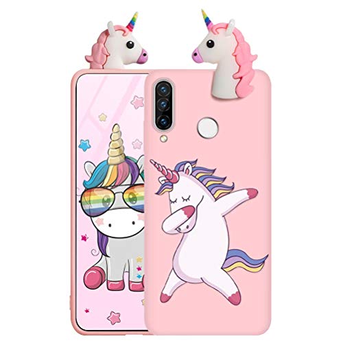 ZhuoFan - Carcasa para Huawei P20 Pro, Silicona líquida 3D con diseño de muñeca de...