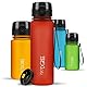 720°DGREE Trinkflasche Kinder 500ml “uberBottle“ softTouch +Sieb - Auslaufsicher, BPA-Frei - Flasche für Schule, Sport, Fitness - Wasserflasche aus Tritan - Schmal, Leicht, Stoßfest, Wiederverwendbar