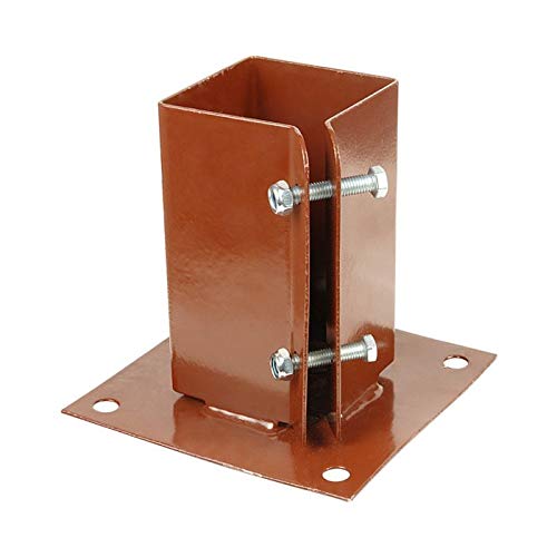 [FIXINGS DIRECT] 100x100 Ultimate Easy-Post Bolt Down (Powder Coated for Anti Corrosion) Ideal for Fencing, Decking Pergolas & More (1PACK)