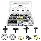 BREANIFULL 80 Stück Auto Befestigung Clips Auto Befestigungsbox Set mit Klemmscheiben Hitzeschutzblech Karosserieschrauben Set Blechmutter Schraube Mutter Clip Kit für Befestigen & Reparieren Autoteil