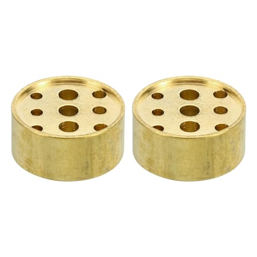 Stick Incense Holder PATIKIL Incense Holder, 2 Pack Brass Incense Cone Burner Stick Holder with 9 Holes Incense Stand...