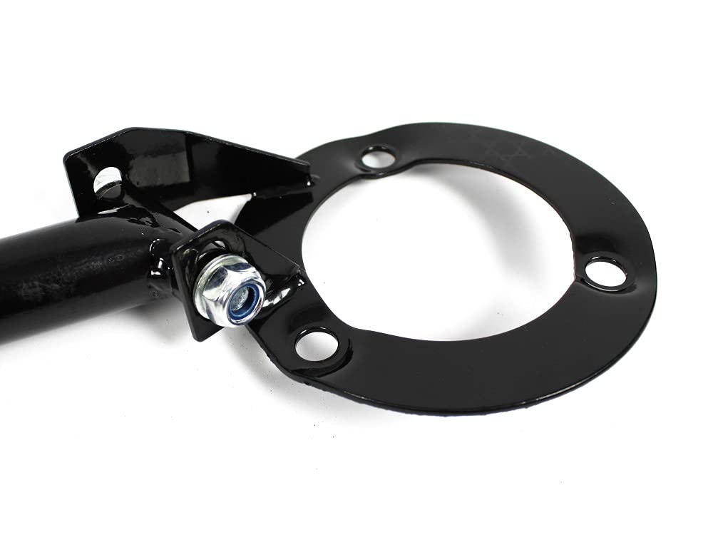 X-Parts Transportbügel Domstrebe schwarz für BMW E46 3er Limousine, Compact, Coupe, Cabriolet, Touring - Eintragungsfrei - Einstellbar - Legierter Stahl - Klemme - Transportrack
