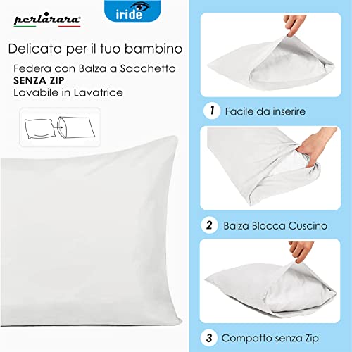 Perlarara Iride - Federa Cuscino 40X60 Bambino Set...