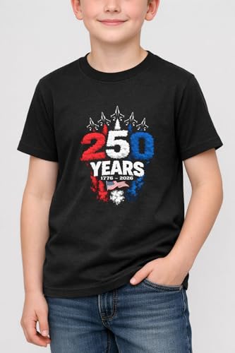 Image of Boys Constitution Day 250 Anniversary USA Shirt Independence Shirt 3-8T | for Kids Boys Girls Toddlers 3T-8T, 4th of July Dinos Flag Patriotic Tee, Independence Day