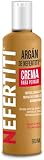 Crema para Peinar con Aceite de Argán Nefertiti para Cabello Extremadamente Seco, Opaco y sin Brillo, Reduce Efectivamente el Frizz, Nutre, Suaviza y Revitaliza, Hidratante para Cabello, 300ml.