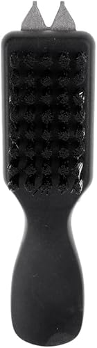 Larimuer 2 peças de escova para sapatos de golfe, limpador de escova compacta, ferramentas de remoçã