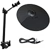 Alesis Nitro/Nitro Max 10 inch Cymbal with 13 inch Cymbal Arm/Clamp and Silverline Audio 10ft Connection Cable Bundle