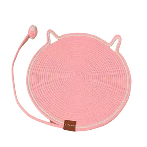 ダブルサイドキャッツスクラッカーパッド の猫用の素敵な織り丸い猫パッド