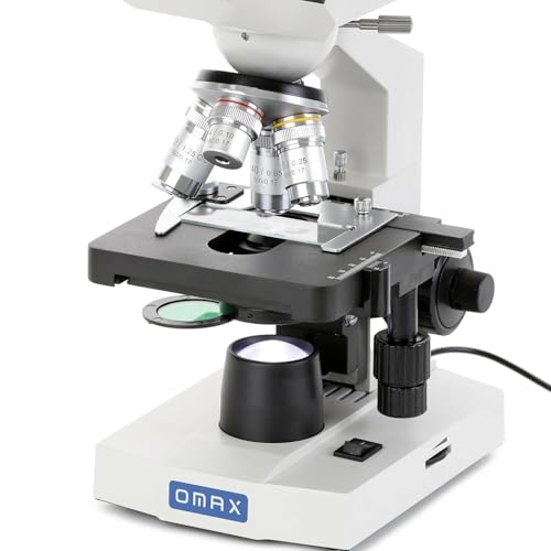 Image of OMAX - 40X-2500X LED Digital Trinocular Lab Compound Microscope with USB Camera and Mechanical Stage - M83EZ-C03S