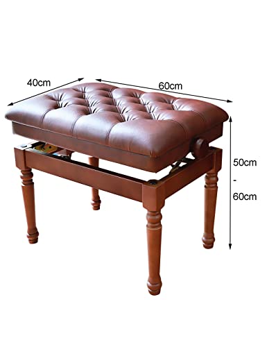 TEmkin Tabouret de Piano, canapé, Banc de Piano en Cuir, Tabouret de Piano Solo Moderne, Banc de Clavier, Tabouret de vanité en Noyer, 60 x 40 x 50-60 cm - Les Beatles, Paul McCartney, John Lennon, RIngo Starr, George Harrison TEmkin Tabouret de Piano, canapé, Banc de Piano en Cuir, Tabouret de Piano Solo Moderne, Banc de Clavier, Tabouret de vanité en Noyer, 60 x 40 x 50-60 cm – Image 4