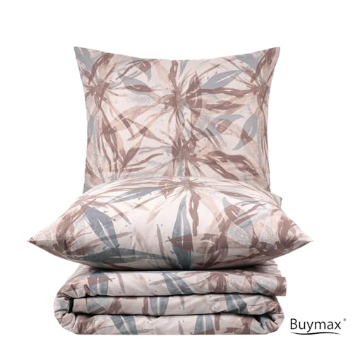 Buymax Bettwäsche 135x200 cm 4-teilig – Bettwäsche Set Renforcé 100% Baumwolle, 2 x Bettbezug 135x200 cm und 2 x Kissenbezüge 80x80 cm… – Ansicht 6