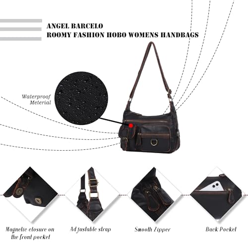 Angel Barcelo Cross body Shoulder Bag Women Soft PU Leather Purses and Handbags4