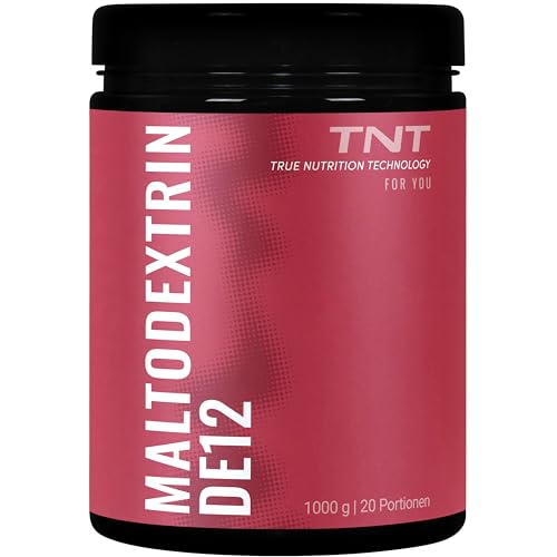 TNT Maltodextrin DE12 Pulver (1kg) • Kohlenhydrate Pulver für Sport, Fitness & Bodybuilding • Maltodextrin 12 Weight-Gainer • Veganer Post-Workout-Shake