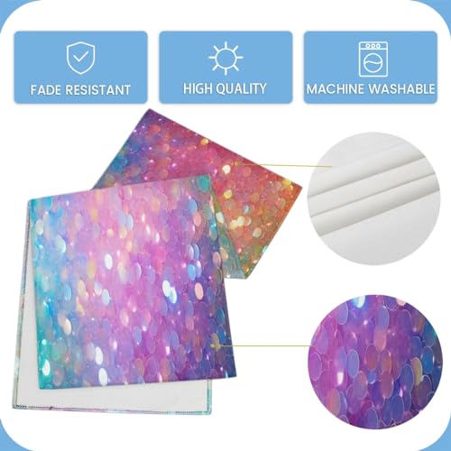 Chemin de table rose et bleu 33x183 cm Shining Apot