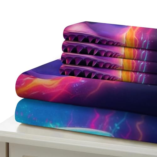 Parure housse de couette requin textile 3D microfibre de qualité supérieure - 6
