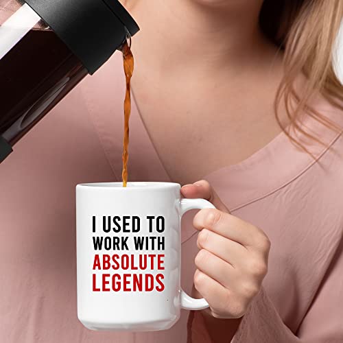 Image of Panvola I Used To Work With Absolute Legend Coworker Gifts Retirement New Job Goodbye Retired Colleague Ceramic Coffee Mug (15 oz, White)
