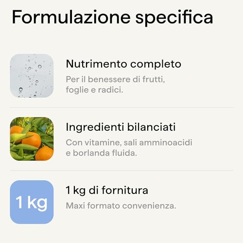 Concime Liquido 1000Ml Organico Per Agrumi Limoni E Piante Mediterranee - Rapido Aumento Produzione E Crescita Dei Frutti – Anche Per Agrumi In Vaso - Con Tappo Dosatore - Prodotto In Italia - Illica - 4