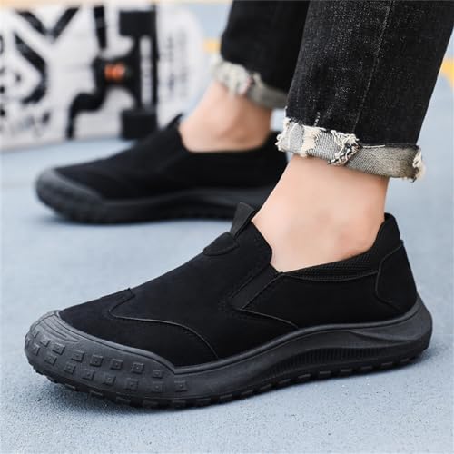 Men's Anti-Slip Waterproof Outdoor Walking Shoes Slip-on Comfortable Work Shoes Men's Casual Shoes4