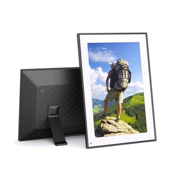 101 digital picture frame smart digital photo frame ips touch screen auto rotate slideshow load photo video from phone to 16gb digital frame via app email free cloud storage gift for mom dad  urban country home decor