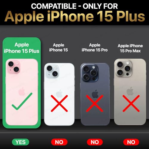 Image of WOW IMAGINE Crystal Clear Back Cover Case for Apple iPhone 15 Plus | Full Device & Camera Protection | Shockproof TPU Silicone Back Case Mobile Cover - Transparent