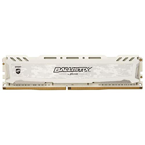 Image of Crucial Ballistix Sport LT 3200 MHz DDR4 DRAM Desktop Gaming Memory Single 16GB CL16 BLS16G4D32AESC (White)
