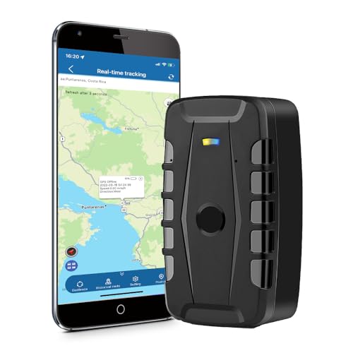 TKMARS Localizador GPS para Coche 20000mAH de Larga Duraci&oacute;n GPS Tracker Impermeable IP67 Magn&eacute;tico Antirrobo Rastreador GPS para Camiones,Moto,Bicicletas, Barcos con App Gratis, TK918