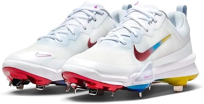 Nike Force Trout 9 Pro FB2907-106 White-Hyper Violet Men's Baseball Cleats 13 US