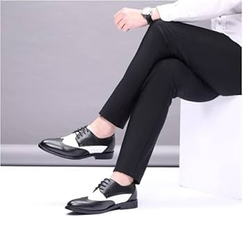 Amazon.com: EVSER Oxford Dress Shoes for Men Lace Up Two
