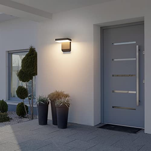 Ralbay 24W Led Outdoor Wall Lights 3000K 1540Lm Modern Led Porch Light, Exterior Outdoor Wall Outdoor Lamp Black, Ip65 Rainproof Wall Light For Corridor Balcony Garage Garden(Rectangle) #TOP7