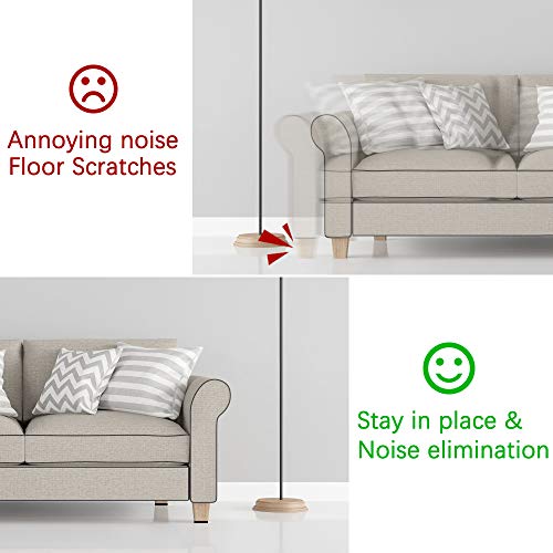 Yelanon Non Slip Furniture Pads 12pcs 101mm Furniture Grippers, Non Skid for Furniture Legs,Self Adhesive Rubber Furniture Feet,Anti Slide Furniture Hardwood Floors Protectors for Keep Couch Stoppers