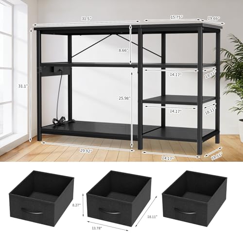 Image of Garvee 55-75 Gallon Aquarium Stand, Heavy Duty Fish Tank Stand with Drawers & Shelves, LED Light, 1000lbs Capacity, Fish & Reptile Tanks Stand with Power Outlet & USB | with Drawers & Shelves, LED Light, 1000lbs Capacity, Fish & Reptile Tanks Stand with Power Outlet & USB