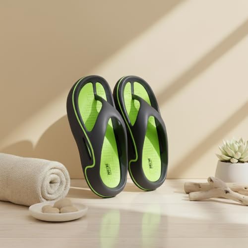 Image of DOCTOR EXTRA SOFT Men's Premium Slippers with Soft Acupressure Foot Massager for Adult | Comfortable & Light Weight| Stylish & Anti-Skid | Casual Waterproof & Everyday Flip Flops for Gents & Boys D-544