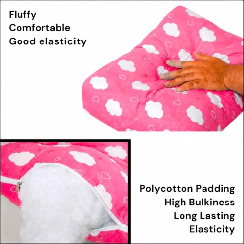 Image of VParents Sleeping Essentials with Mosquito Net & Spring, Sunny (Pink)