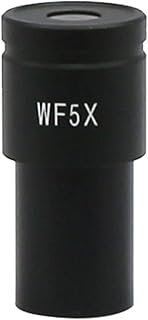 XuuSHA Acessórios de microscópio digital portátil WF5X de campo amplo, diâmetro de montagem de 23,2 mm, campo de visão de 20 mm, acessórios de microscópio para lentes oculares ópticas de 20 mm