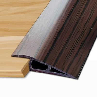 Laminate Door Threshold Strip - Door-Threshold Floor-Transition-Strip 2.75in, Thresholds Ramps for Doorways, Edge-Reducer Vinyl-Transition-Strip for Door/Floor(Brown,3.3ft)