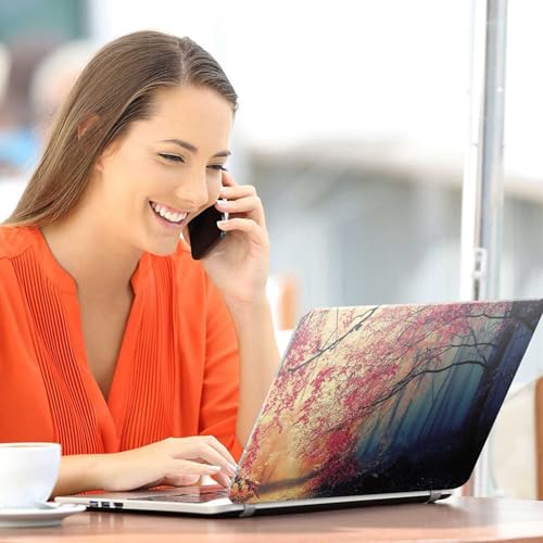 Image of Galaxsia Floral D42 Full Body Vinyl Laptop Skin /Sticker /Cover Upto 15.6 Inches Laptops Laminated-Removable-HD Quality Compatible for Hp-Dell-Sony-Lenovo-Asus etc.(15x10 Inches)