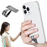 SYANTO Ring V3 Lite 【公式直営店】 ブラック 内付けタイプ エルゴノミクス スマホリング スマホスタンド iPhone Android タブレット 全機種対応 落下防止 背面充電 Magsafe対応 コード充電 背面フリー 軽量 ストラップ 取り外し可能