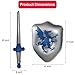 Littledeerco Sword and Shield Kids Set | 2 pack | Inflatable Toy | Creative Pool Play Kids Knight Costume Shield and Sword Set