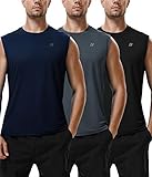 Roadbox Workout Sleeveless Shirts for Men Athletic Gym Basketball Quick Dry Muscle Tank Tops...